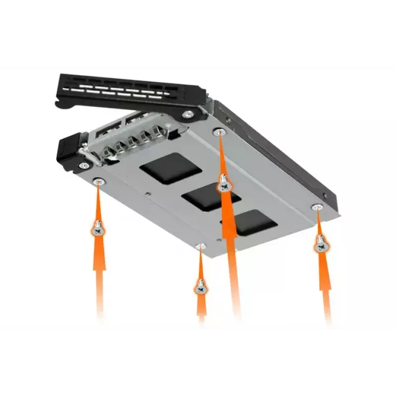Icy Dock MB992TRAY-B Juodas Sidabrinis Kietojo Disko Dėklo Skydelis