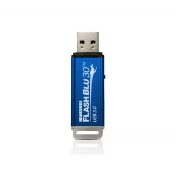 Kanguru FlashBlu30 SuperSpeed USB3.0 64GB |Saugus USB atmintukas| Fizinis rašymo apsaugos jungiklis | Suderinamas su Windows „Ready Boost“