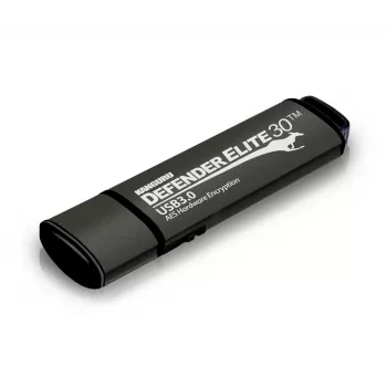 Kanguru Defender Elite30™ USB 3.0 128GB saugus atmintukas su 256 bitų AES aparatūrine šifravimu