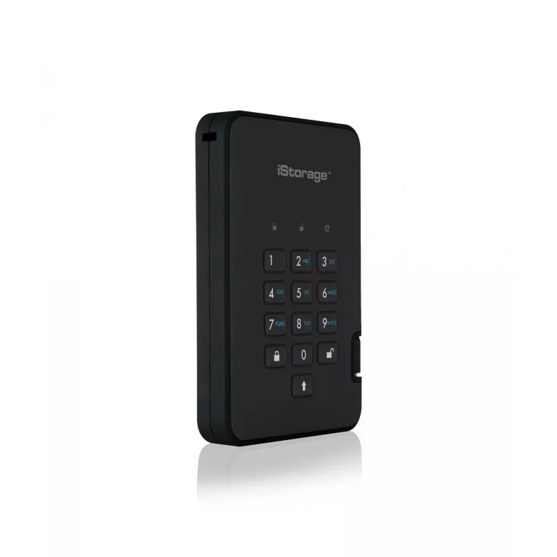 Nešiojamas kietasis diskas iStorage diskAshur2 1TB USB 3.2 su aparatūriniu šifravimu