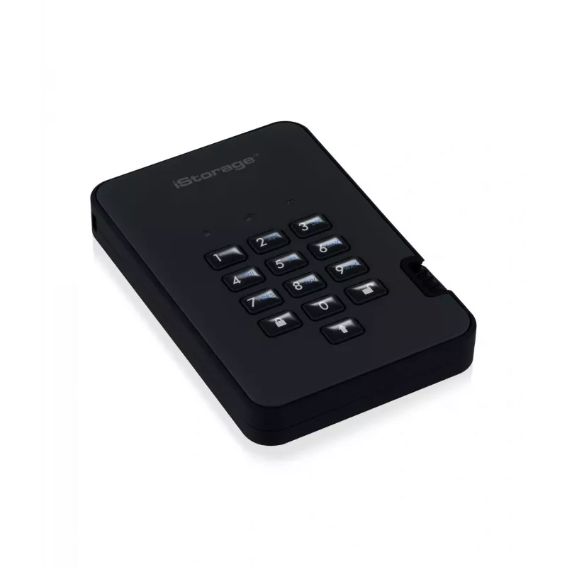 Nešiojamas kietasis diskas iStorage diskAshur2 1TB USB 3.2 su aparatūriniu šifravimu