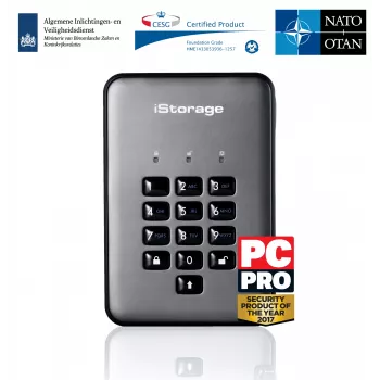 HDD iStorage diskAshur PRO2 1TB USB 3.2