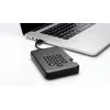iStorage diskAshur PRO2 512GB 2,5 colio SSD išorinis diskas su USB 3.2 ir PIN klaviatūra IS-DAP2-256-SSD-512-C-G