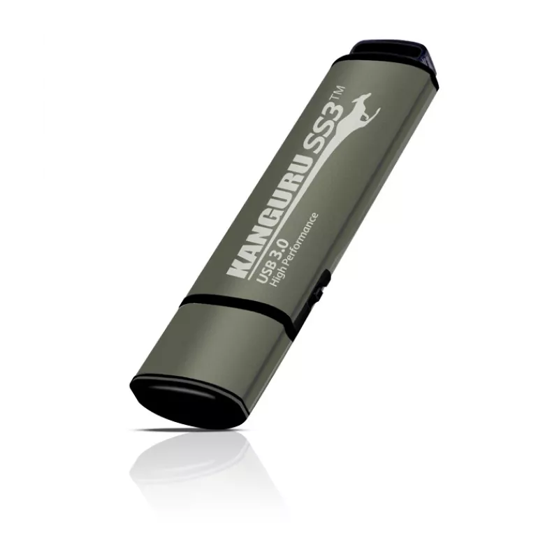 Kanguru SS3™ SuperSpeed USB3.0 512GB saugi atmintinė su fiziniu rašymo apsaugos jungikliu