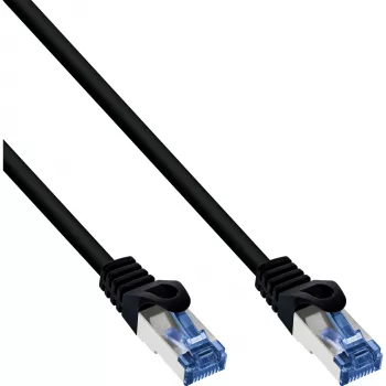 InLine Patch laidas, Cat.6A, S/FTP, PE lauko, juodas, 7,5 m