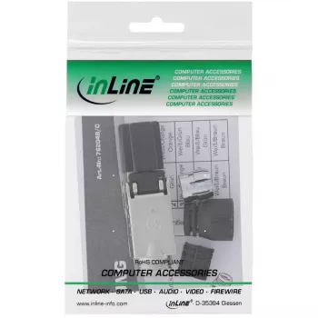 InLine RJ45 kištukas Cat.8.1 2000MHz, lauke montuojamas, ekranuotas, su sraigtiniu gaubteliu