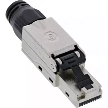 InLine RJ45 kištukas Cat.8.1 2000MHz, lauke montuojamas, ekranuotas, su sraigtiniu gaubteliu