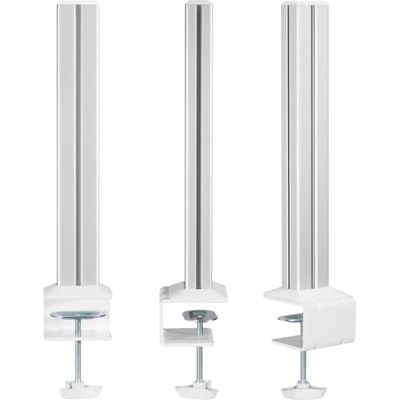 Stulpeliai InLine 23181B aliuminiai balti 43 mm aukštis, 2 vnt. komplektas