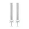 Stulpeliai InLine 23181B aliuminiai balti 43 mm aukštis, 2 vnt. komplektas