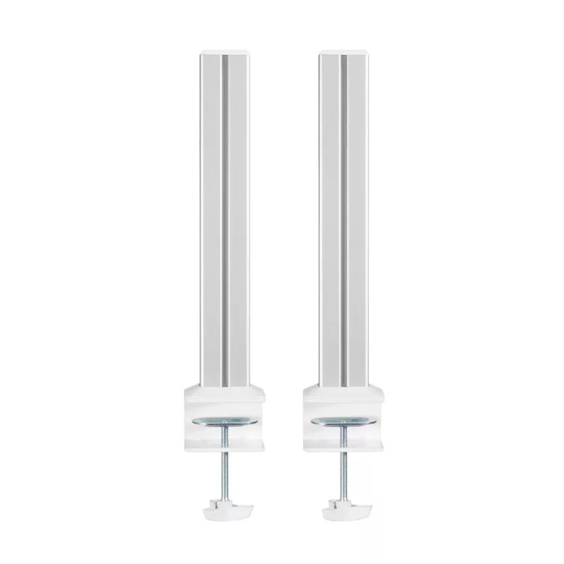 Stulpeliai InLine 23181B aliuminiai balti 43 mm aukštis, 2 vnt. komplektas