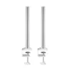 Stulpeliai InLine 23181B aliuminiai balti 43 mm aukštis, 2 vnt. komplektas