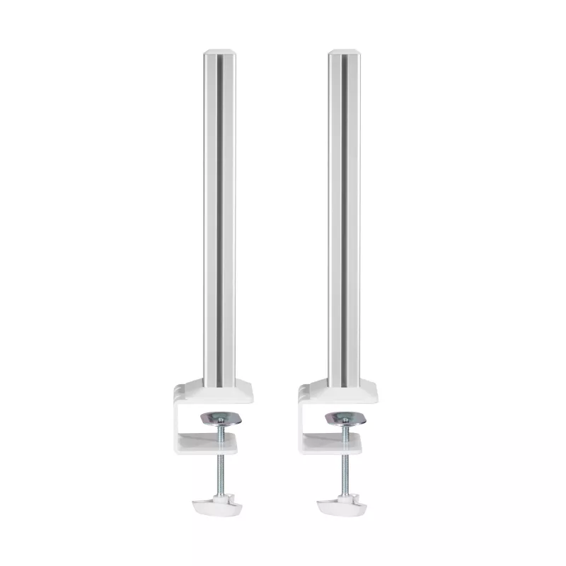 Stulpeliai InLine 23181B aliuminiai balti 43 mm aukštis, 2 vnt. komplektas