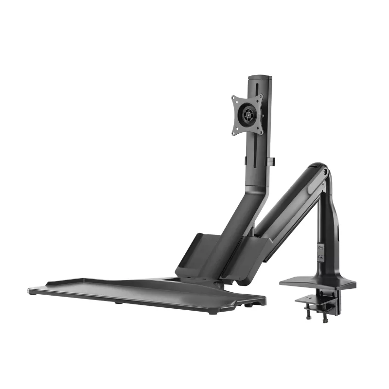 InLine Workstation stalinis laikiklis su pakėlimu, judinamas, iki 81 cm (32 col.) / 9 kg