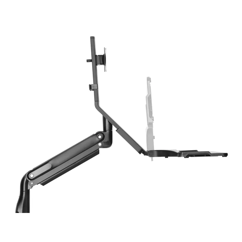 InLine Workstation stalinis laikiklis su pakėlimu, judinamas, iki 81 cm (32 col.) / 9 kg