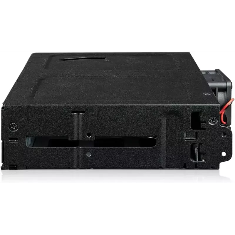 ICY DOCK ToughArmor MB105VP-B – U.2 į SlimSAS NVMe adapterinis korpusas, PCIe 4.0, 2x 2,5 colio diskams + 1x 5,25 colio lizdas