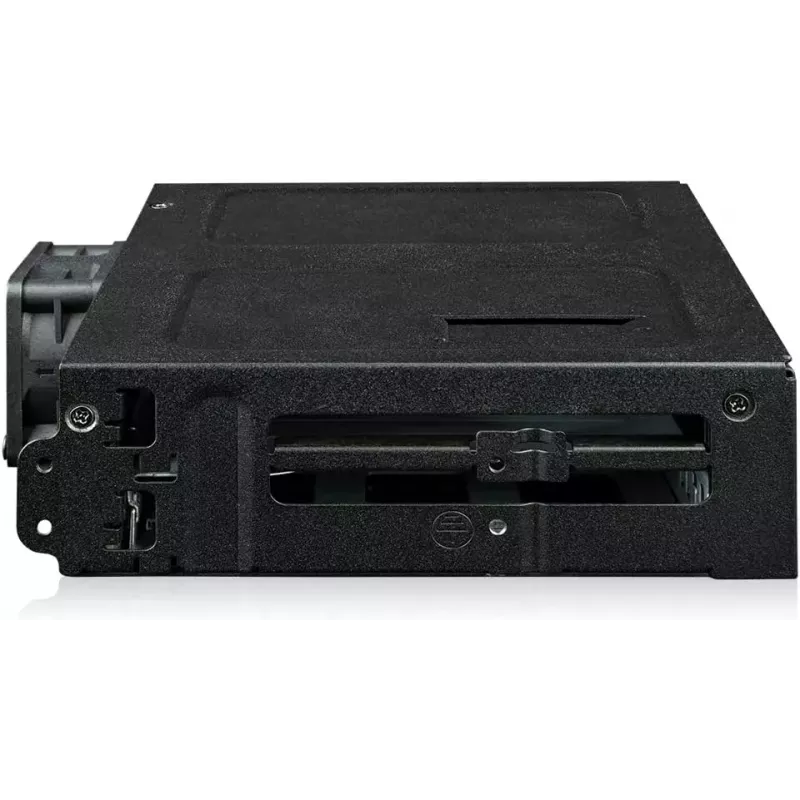 ICY DOCK ToughArmor MB105VP-B – U.2 į SlimSAS NVMe adapterinis korpusas, PCIe 4.0, 2x 2,5 colio diskams + 1x 5,25 colio lizdas