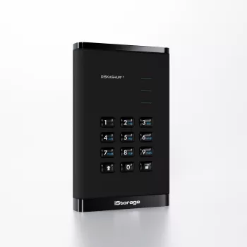 iStorage diskAshur³ 2TB juodas | Saugus nešiojamasis kietasis diskas