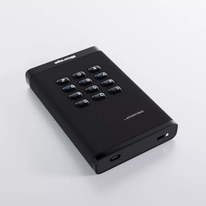 iStorage diskAshur³ 2TB juodas | Saugus nešiojamasis kietasis diskas
