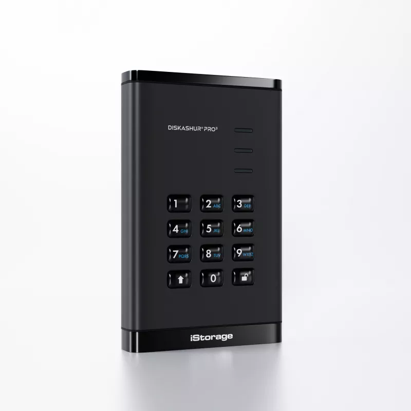 SSD diskas iStorage 4TB 2,5 colio USB Type-A USB Type-C IS-DAP3-256-SSD-4000-F