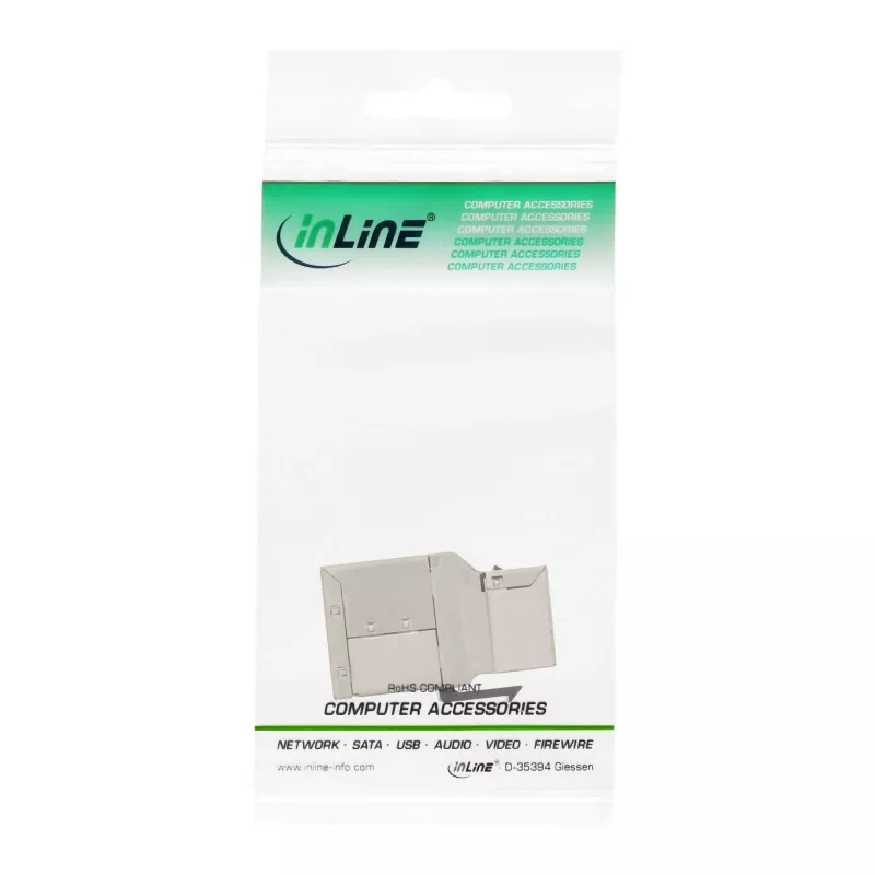 InLine RJ45 Keystone modulis moteriškas į moterišką SNAP-In Cat.6A STP