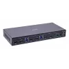 InLine 57885G KVM jungiklis, 2 prievadai, HDMI & DisplayPort, 4K@60Hz, dviejų monitorių, montavimui į stelažą, juodas