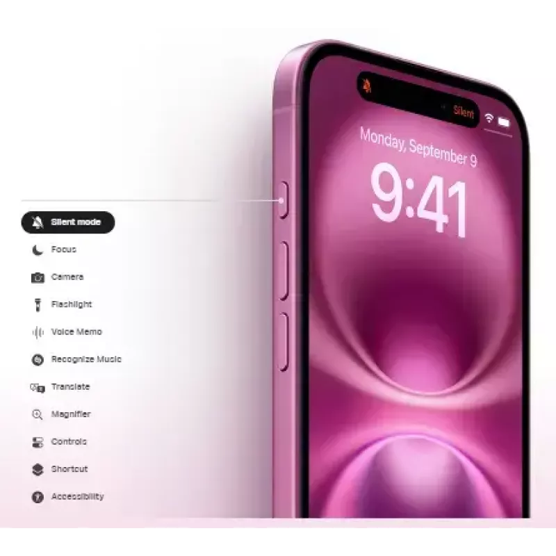 Išmanusis telefonas Apple iPhone 16 — 6,1 colio (15,5 cm), A18, 128 GB, Dual SIM, 48 MP dviguba galinė kamera, Teal