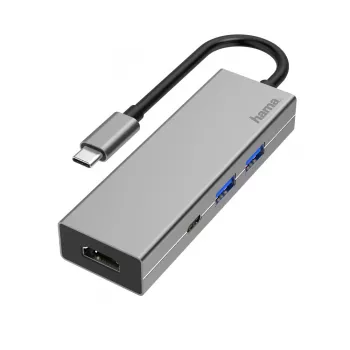 Hama 00200107 stotelė nešiojamam kompiuteriui USB 3.2 Gen 1 Type-C, antracitinė, pilka