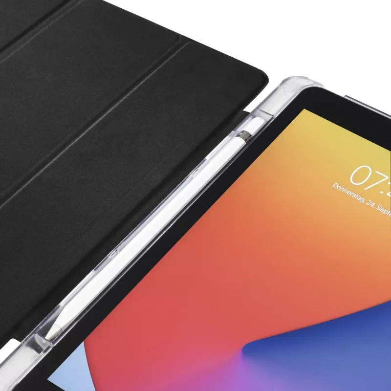 Hama Fold Clear apsauginis dėklas Apple iPad 10,2 inch (2019/2020) permatomas juodas