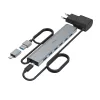 Hama 00200137 USB 3.2 Gen 1 (3.1 Gen 1) tipo A + tipo C 7 prievadų šakotuvas, 5000 Mbit/s, antracitas