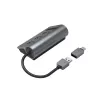 Hama 00200140 USB 3.2 Gen 1 dokų stotelė / USB šakotuvas su kortelių skaitytuvu, antracito juoda