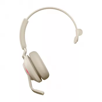 Jabra Evolve2 65 USB-C UC Mono - smėlio spalvos, belaidis ausinių rinkinys biurui