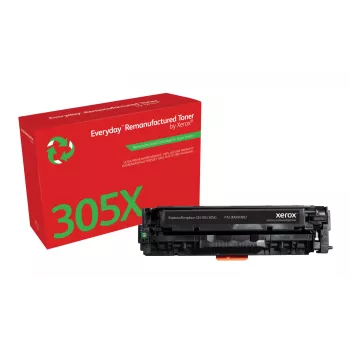 Everyday™ juodas perdirbtas Xerox toneris, suderinamas su HP 305X (CE410X), didelės talpos