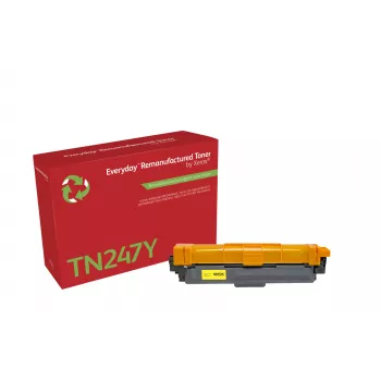 Atnaujintas toneris „Everyday™ Yellow“ pagamintas „Xerox“, suderinamas su Brother TN247Y, didelės talpos