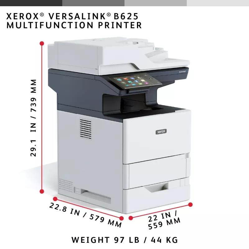 Xerox VersaLink B625 A4 daugiafunkcis įrenginys 61ppm kopijavimas/spausdinimas/nuskaitymas/faksas
