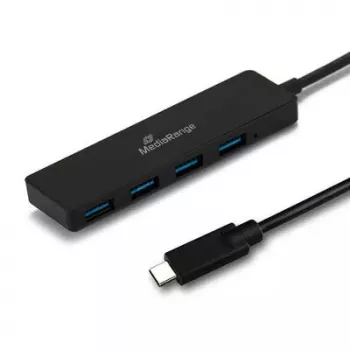 USB šakotuvas MediaRange MRCS508 USB 3.2 Gen 1 Type-C juodas