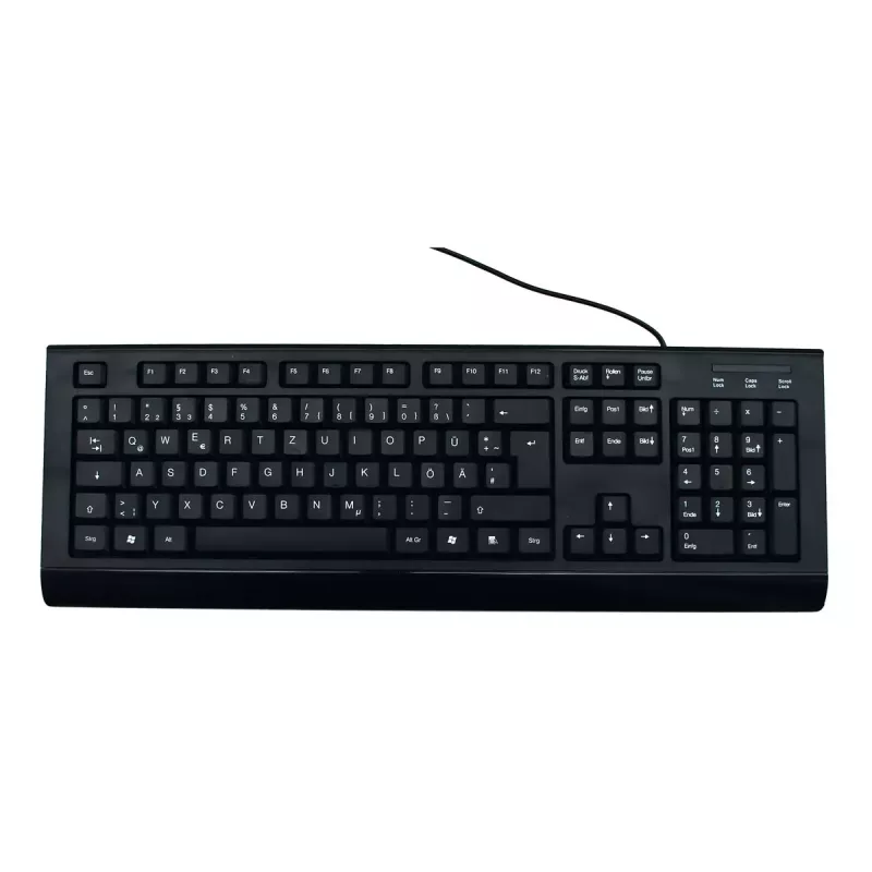 Klaviatūra MediaRange MROS101 Office USB QWERTZ vokiška juoda