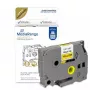 Plastikinė juostos kasetė MediaRange TZ-631 12mm juoda ant geltonos