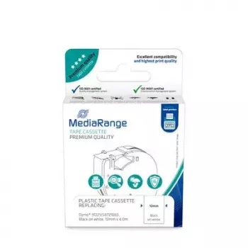 Plastikinė juostos kasetė MediaRange MRDY91221, skirta Dymo 91221