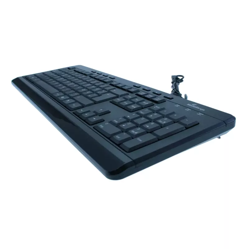 Klaviatūra MediaRange MROS102 Universal USB QWERTZ angliška juoda
