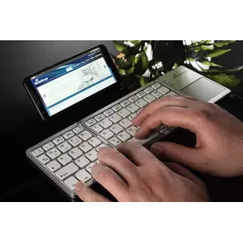 Klaviatūra MediaRange MROS133 Office Bluetooth QWERTZ Šveicariška Vokiška Sidabrinė