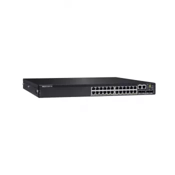DELL N2224PX-ON valdomas L3 2.5G Ethernet (100/1000/2500) Power over Ethernet (PoE) jungiklis 1U juodas