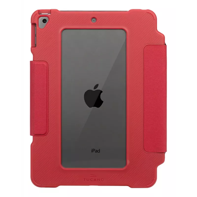 Apsauginis dėklas su dangteliu TUCANO ALUNNO, skirtas Apple iPad 10,9 colio (7–10 kartos) – tvirtas, raudonas, 370 g