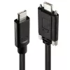 USB šakotuvas Lindy 4 prievadų USB 3.2 Gen 2 Type C metalinis