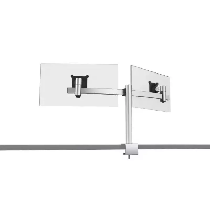 Dvigubo monitoriaus laikiklis Durable 508523 sidabrinis
