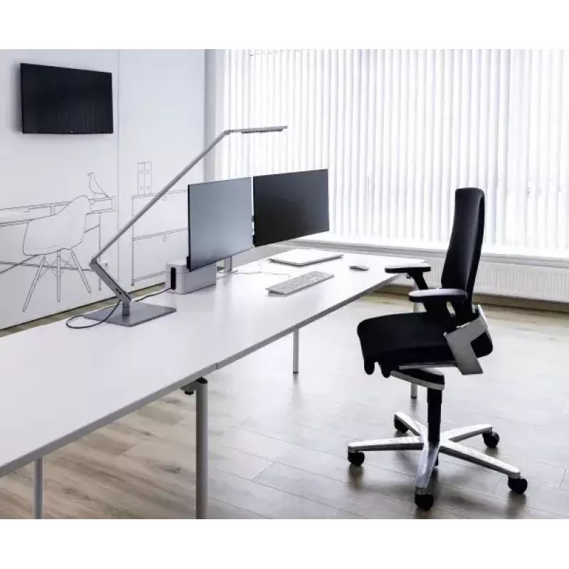 Dvigubo monitoriaus laikiklis Durable 508523 sidabrinis