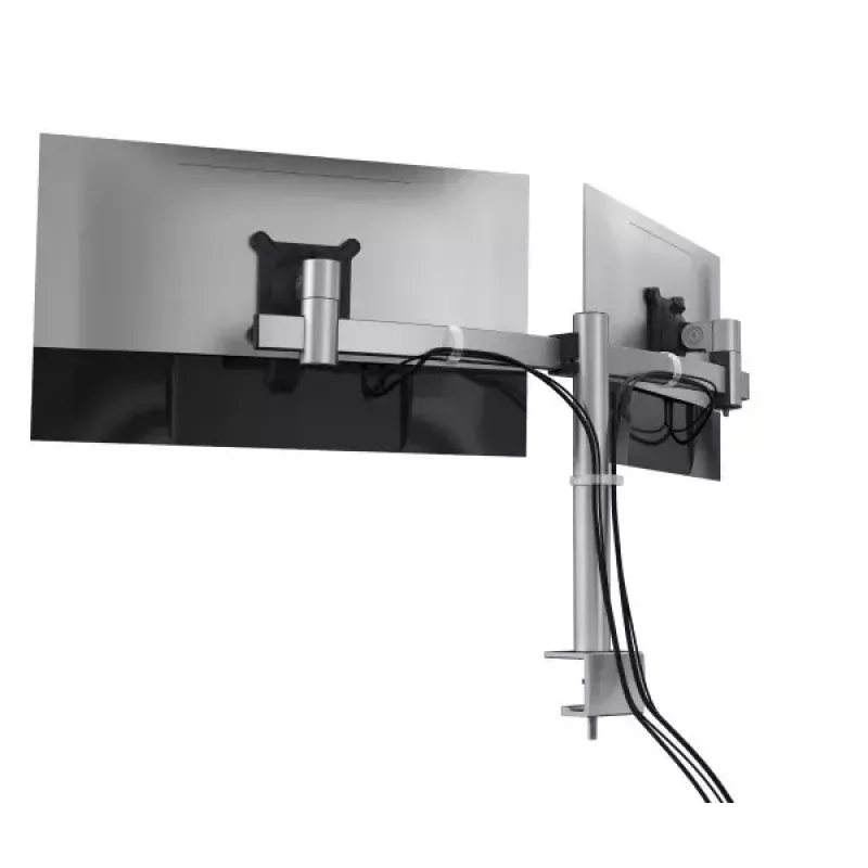 Dvigubo monitoriaus laikiklis Durable 508523 sidabrinis