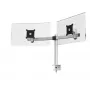 Dvigubo monitoriaus laikiklis Durable 508523 sidabrinis