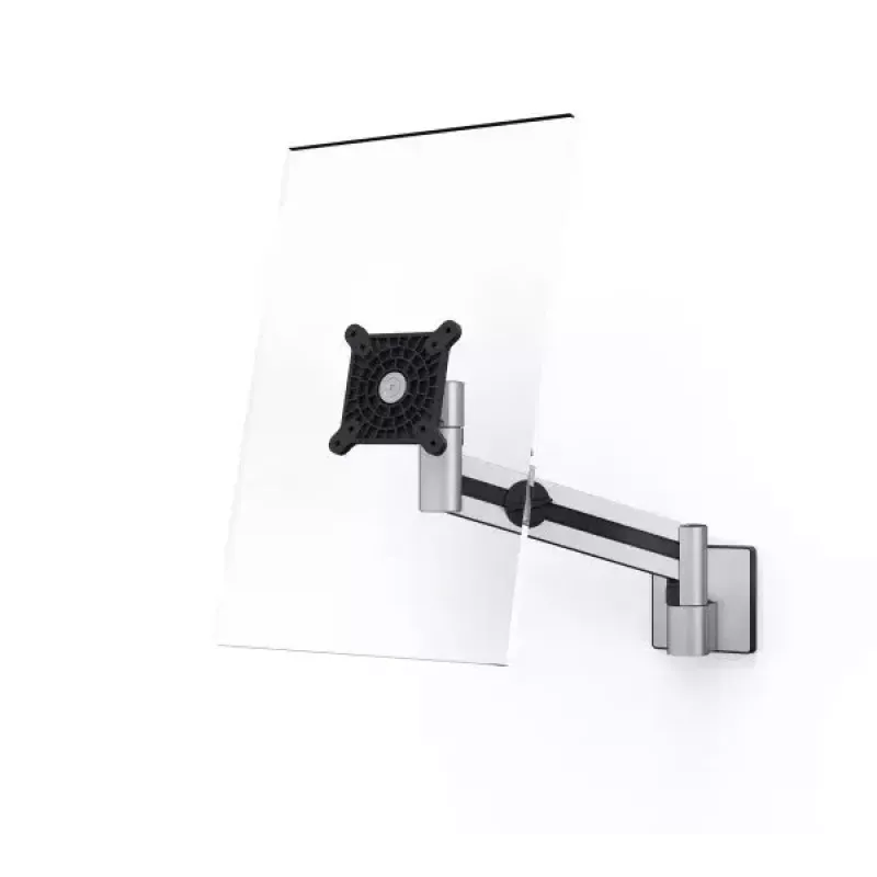 Durable 509023 PRO monitoriaus sieninis laikiklis su svirtimi 1 monitoriui 21-27 colių, VESA 75x75/100x100, 3-8 kg, aliuminis