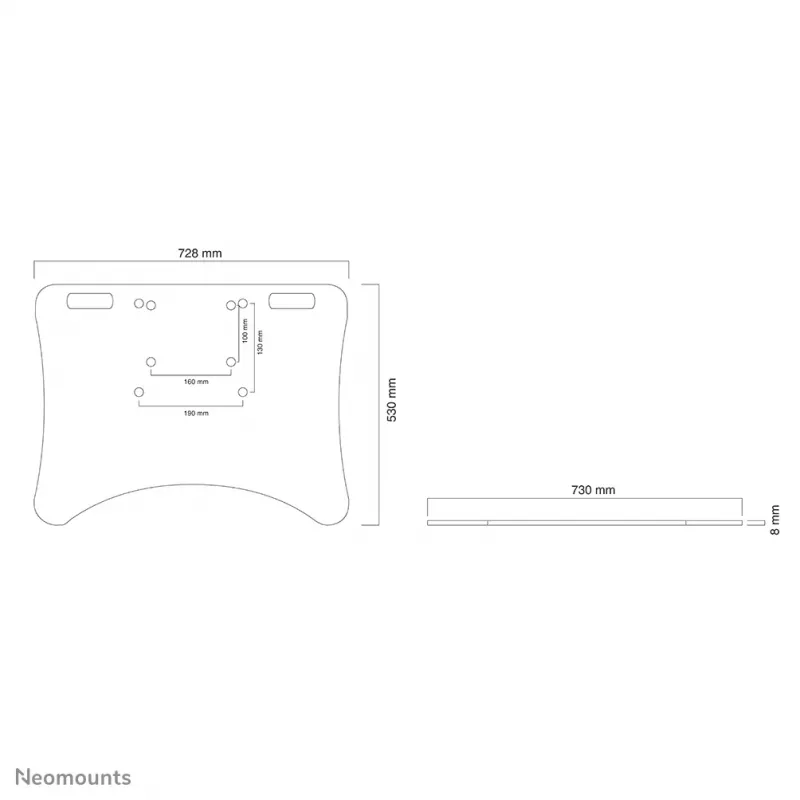 Neomounts PLASMA-M2500FPLATE Grindinė plokštė