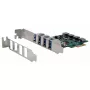 EXSYS EX-11194 4 prievadų USB 3.2 Gen 1 PCIe kortelė su savaiminiu maitinimu 3A Renesas